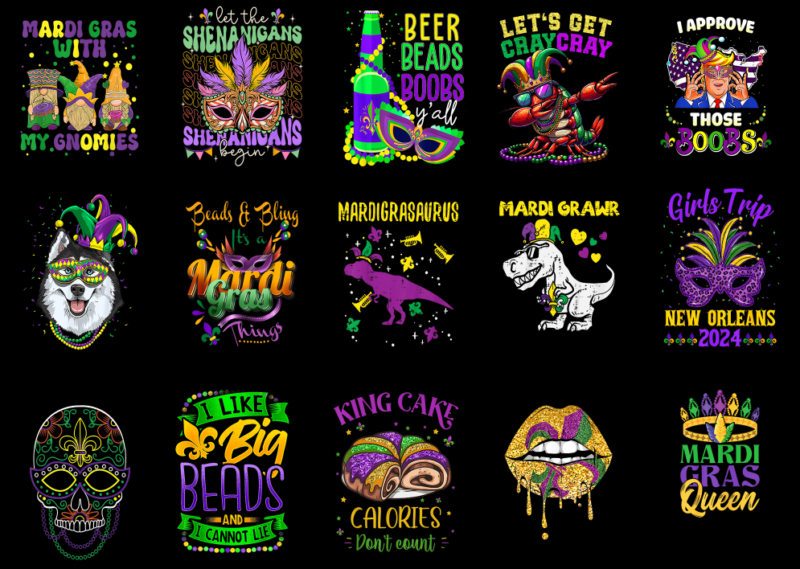 15 Mardi Gras Shirt Designs Bundle P13, Mardi Gras T-shirt, Mardi Gras png file, Mardi Gras digital file, Mardi Gras gift, Mardi Gras