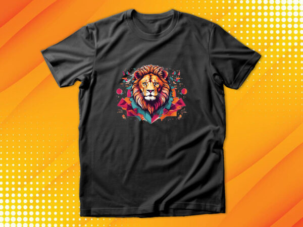 Lion t shirt vector graphic