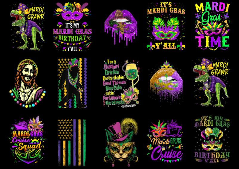 15 Mardi Gras Shirt Designs Bundle P14, Mardi Gras T-shirt, Mardi Gras png file, Mardi Gras digital file, Mardi Gras gift, Mardi Gras downlo