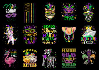 15 Mardi Gras Shirt Designs Bundle P15, Mardi Gras T-shirt, Mardi Gras png file, Mardi Gras digital file, Mardi Gras gift, Mardi Gras downlo