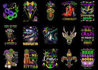 15 Mardi Gras Shirt Designs Bundle P16, Mardi Gras T-shirt, Mardi Gras png file, Mardi Gras digital file, Mardi Gras gift, Mardi Gras downlo