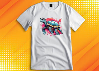 Sea Turtle t shirt template vector