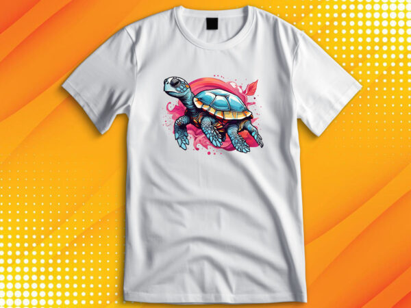 Sea turtle t shirt template vector