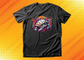 Sea Turtle t shirt template vector