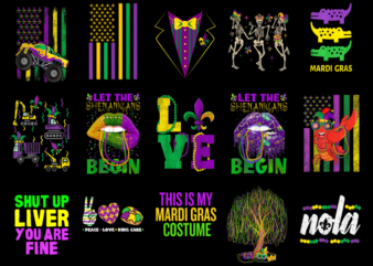 15 Mardi Gras Shirt Designs Bundle P18, Mardi Gras T-shirt, Mardi Gras png file, Mardi Gras digital file, Mardi Gras gift, Mardi Gras downlo
