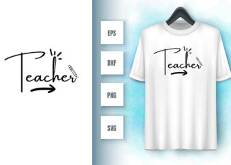 Teacher Svg Design