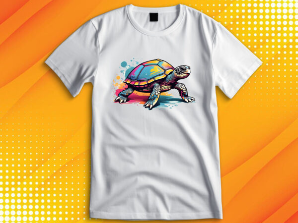 Sea turtle t shirt template vector