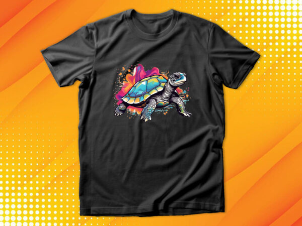 Sea turtle t shirt template vector
