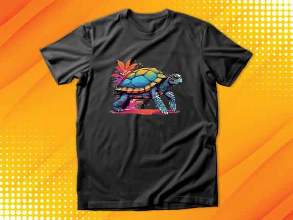 Sea turtle t shirt template vector