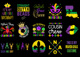 15 Mardi Gras Shirt Designs Bundle P19, Mardi Gras T-shirt, Mardi Gras png file, Mardi Gras digital file, Mardi Gras gift, Mardi Gras downlo