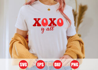 Xoxo yáll Wave design, Xoxo t-shirt design, Xoxo svg, Xoxo trend design, valentine Xoxo, t-shirts, t-shirts women’s, shirts, valentine’s day