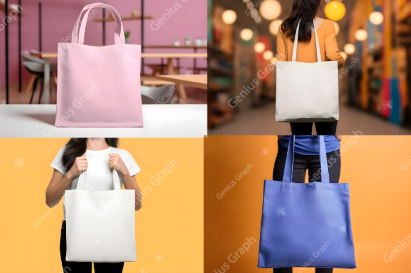 POD Marketing Tote Bag Mockup Bundle