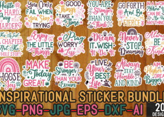 Inspirational sticker Bundle,Inspirational svg, Digital stickers bundle, nspirational Bundle Svg, Motivational Svg Bundle, Quotes Svg,Positi t shirt design for sale