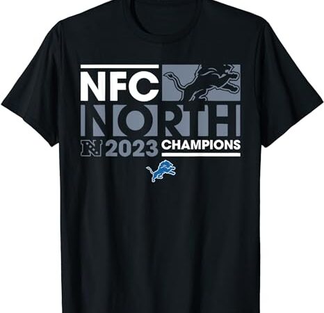 2023 nfc north champions detroit t-shirt