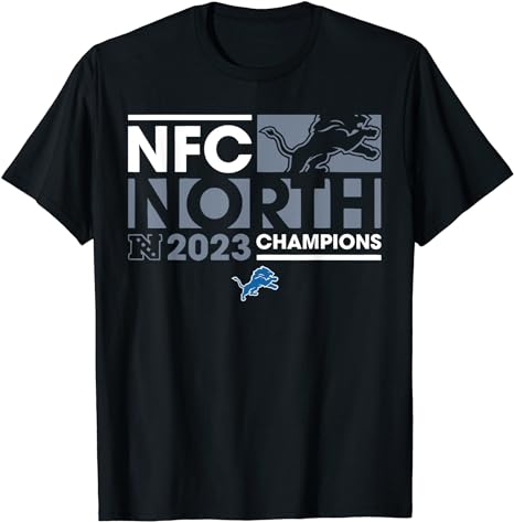 2023 NFC North Champions Detroit T-Shirt