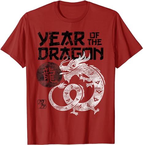 2024 Year Of The Dragon Chinese Zodiac Chinese New Year T-Shirt - Buy t ...