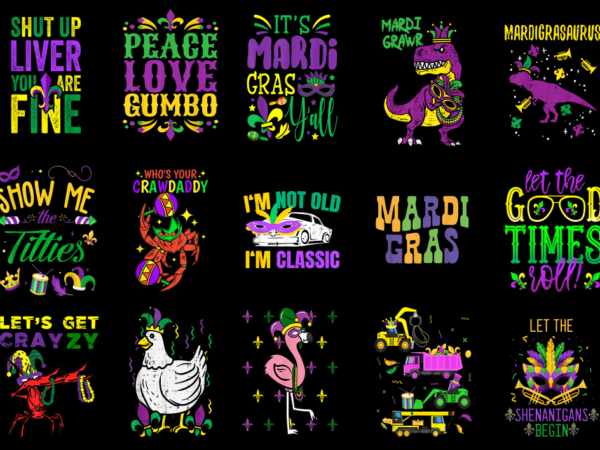 15 mardi gras shirt designs bundle p23, mardi gras t-shirt, mardi gras png file, mardi gras digital file, mardi gras gift, mardi gras downlo