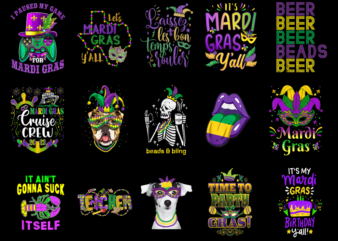 15 Mardi Gras Shirt Designs Bundle P23, Mardi Gras T-shirt, Mardi Gras png file, Mardi Gras digital file, Mardi Gras gift, Mardi Gras downlo