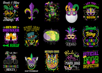 15 Mardi Gras Shirt Designs Bundle P26, Mardi Gras T-shirt, Mardi Gras png file, Mardi Gras digital file, Mardi Gras gift, Mardi Gras downlo