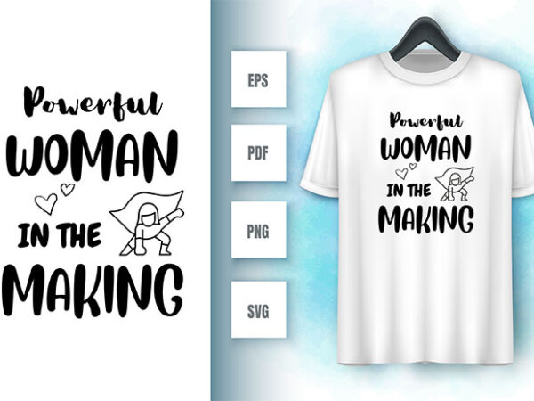 Strong woman svg t shirt template vector