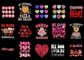 15 Groovy Valentine Shirt Designs Bundle P3, Groovy Valentine T-shirt, Groovy Valentine png file, Groovy Valentine digital file, Groovy Vale