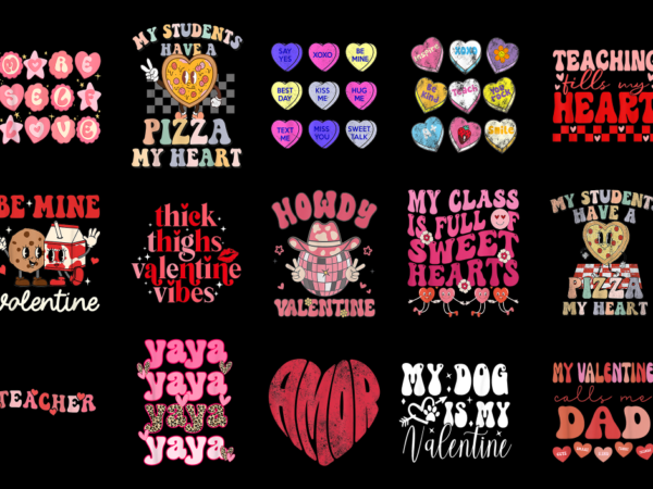 15 groovy valentine shirt designs bundle p3, groovy valentine t-shirt, groovy valentine png file, groovy valentine digital file, groovy vale