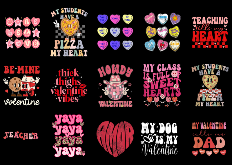 15 Groovy Valentine Shirt Designs Bundle P3, Groovy Valentine T-shirt, Groovy Valentine png file, Groovy Valentine digital file, Groovy Vale