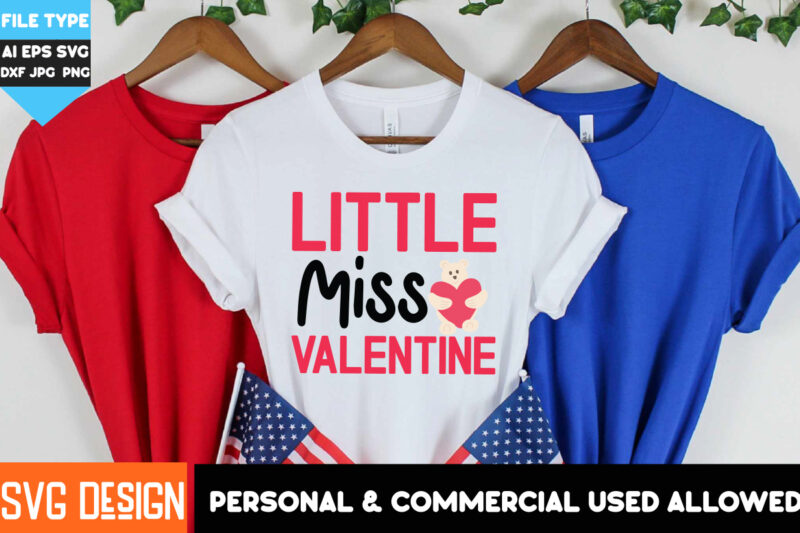 Valentine’s Day T-Shirt Design Bundle, Happy Valentine’s Day T-Shirt Design, Valentine SVG Bundle,Valentine’s Day Sublimation PNG,Valentine