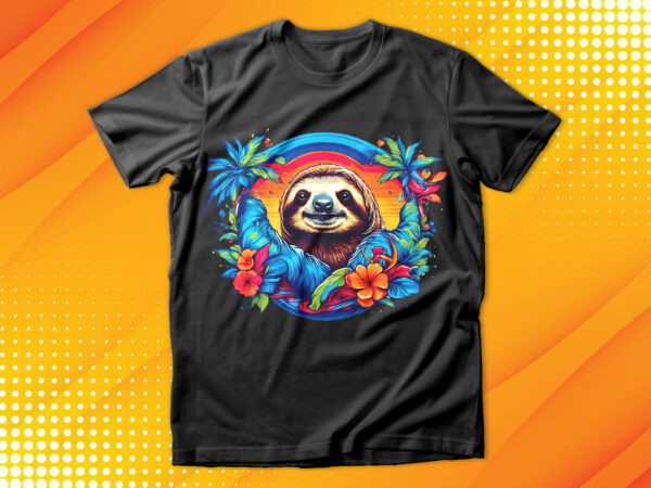 Sloth t-shirt design