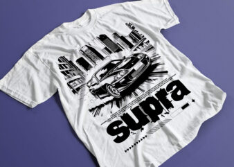 Supra Comic Print: Ready for Action t-shirt design streetwear comic style 2024