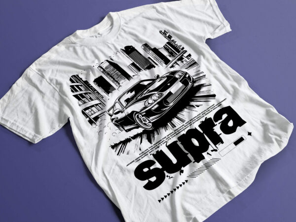 Supra comic print: ready for action t-shirt design streetwear comic style 2024