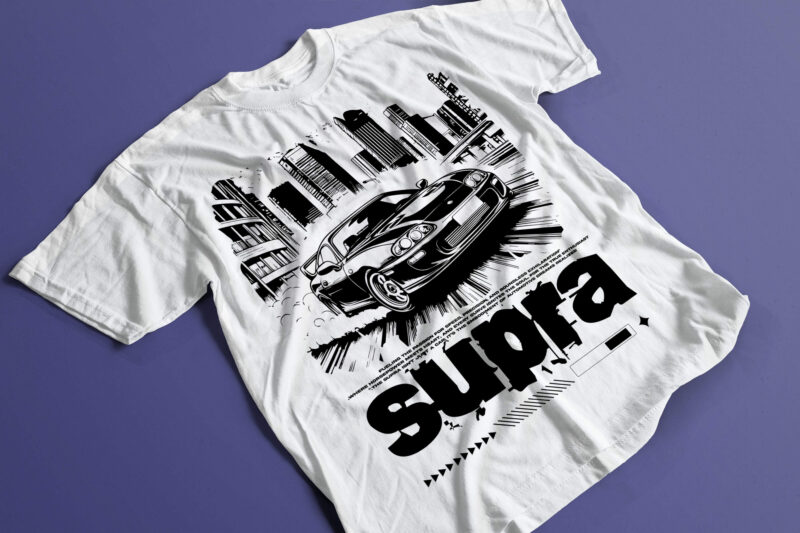 Supra Comic Print: Ready for Action t-shirt design streetwear comic style 2024
