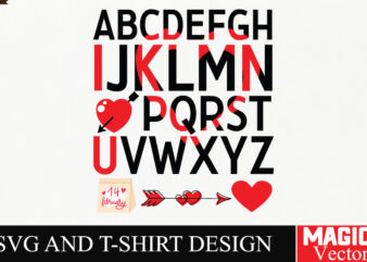abcd SVG Design SVG Cut File,Valentine