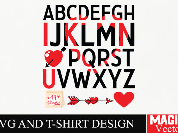 Abcd svg design svg cut file,valentine