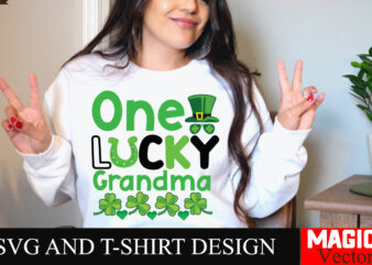 One lucky grandma svg cut file,st.patrick's