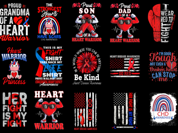 15 chd awareness shirt designs bundle p6, chd awareness t-shirt, chd awareness png file, chd awareness digital file, chd awareness gift, chd