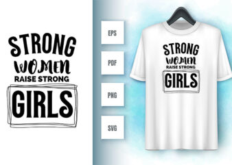 Strong Woman SVG t shirt template vector