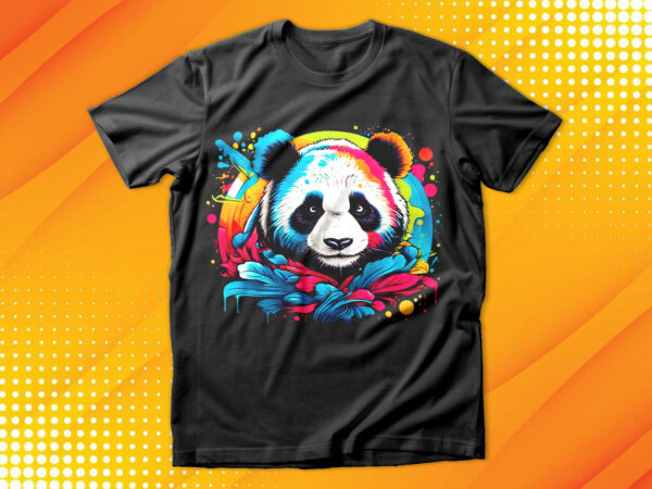 Panda t shirt illustration