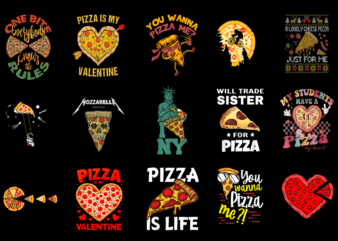 15 Pizza Shirt Designs Bundle P8, Pizza T-shirt, Pizza png file, Pizza digital file, Pizza gift, Pizza download, Pizza design