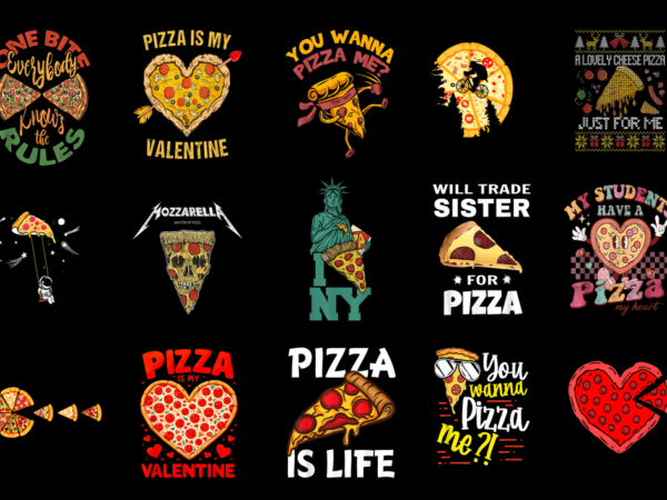15 pizza shirt designs bundle p8, pizza t-shirt, pizza png file, pizza digital file, pizza gift, pizza download, pizza design