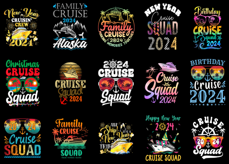 15 Cruise Squad 2024 Shirt Designs Bundle P9, Cruise Squad 2024 T-shirt, Cruise Squad 2024 png file, Cruise Squad 2024 digital file, Cruise