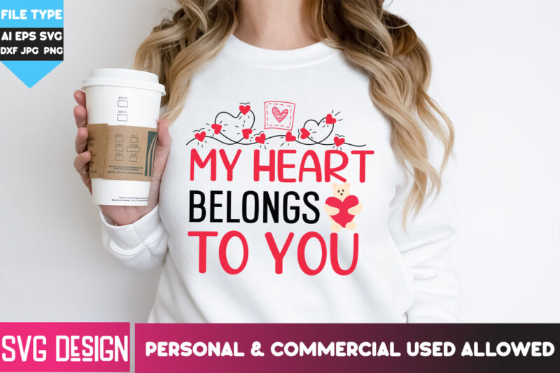 Valentine’s Day T-Shirt Design Bundle,Valentine’s Day SVG Bundle,Valentine T-Shirt Design, Valentine Quotes, Happy Valentine’s Day SVG
