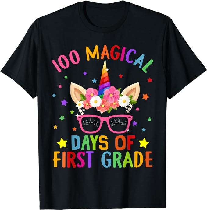 15 Unicorn 100 Days Of School Shirt Designs Bundle P12, Unicorn 100 Days Of School T-shirt, Unicorn 100 Days Of School png file, Unicorn 100