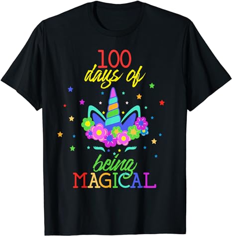 15 Unicorn 100 Days Of School Shirt Designs Bundle P12, Unicorn 100 Days Of School T-shirt, Unicorn 100 Days Of School png file, Unicorn 100