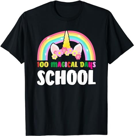 15 Unicorn 100 Days Of School Shirt Designs Bundle P12, Unicorn 100 Days Of School T-shirt, Unicorn 100 Days Of School png file, Unicorn 100