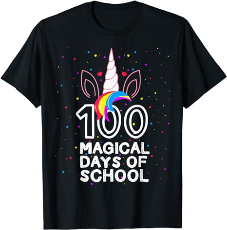 15 Unicorn 100 Days Of School Shirt Designs Bundle P3, Unicorn 100 Days Of School T-shirt, Unicorn 100 Days Of School png file, Unicorn 100