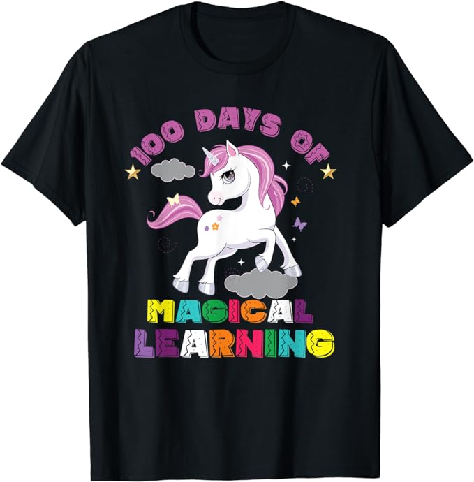 15 Unicorn 100 Days Of School Shirt Designs Bundle P3, Unicorn 100 Days Of School T-shirt, Unicorn 100 Days Of School png file, Unicorn 100