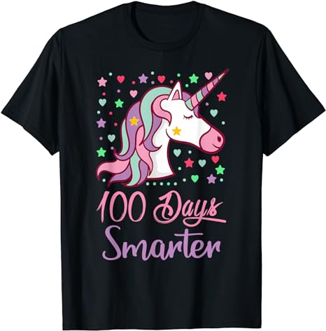 15 Unicorn 100 Days Of School Shirt Designs Bundle P2, Unicorn 100 Days Of School T-shirt, Unicorn 100 Days Of School png file, Unicorn 100