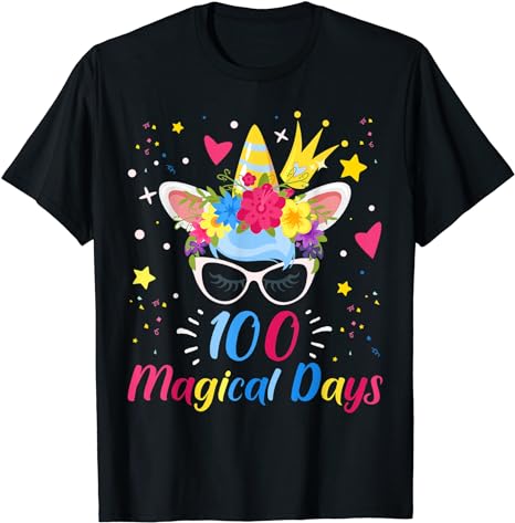 15 Unicorn 100 Days Of School Shirt Designs Bundle P11, Unicorn 100 Days Of School T-shirt, Unicorn 100 Days Of School png file, Unicorn 100