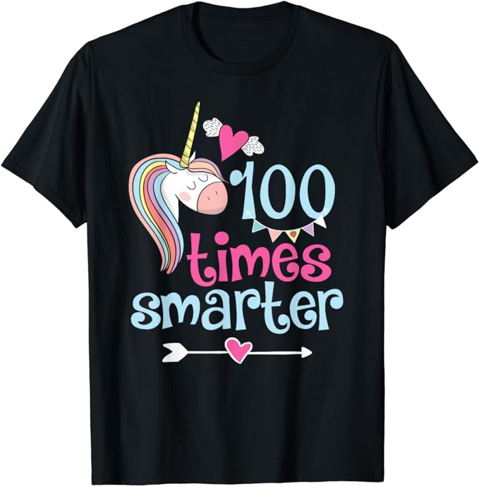 15 Unicorn 100 Days Of School Shirt Designs Bundle P1, Unicorn 100 Days Of School T-shirt, Unicorn 100 Days Of School png file, Unicorn 100